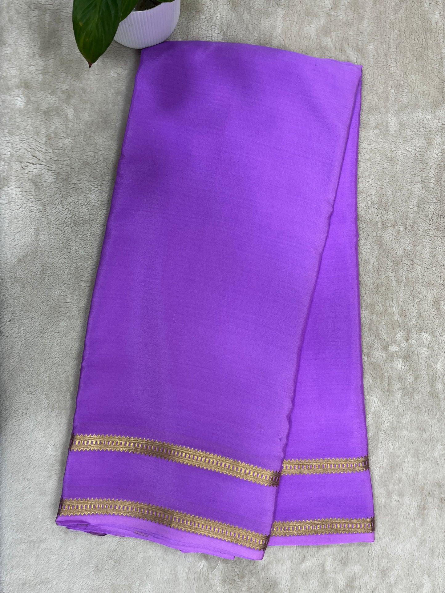 Pure Crepe Mysore silk saree - 16271502