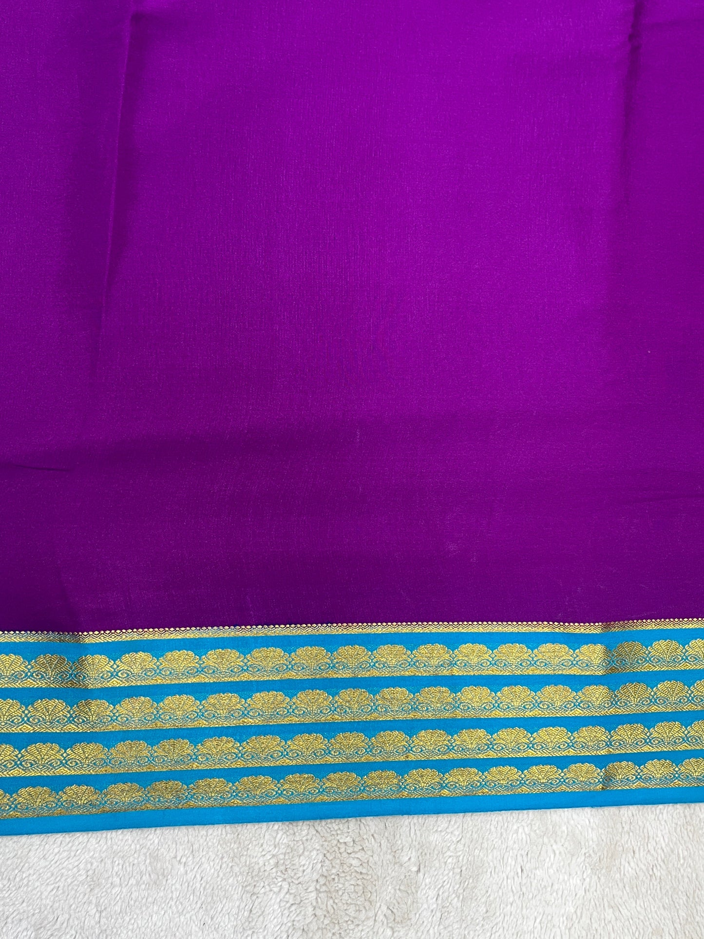 Pure crepe Mysore silk saree - 16271501