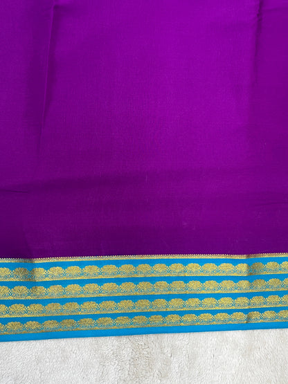 Pure crepe Mysore silk saree - 16271501
