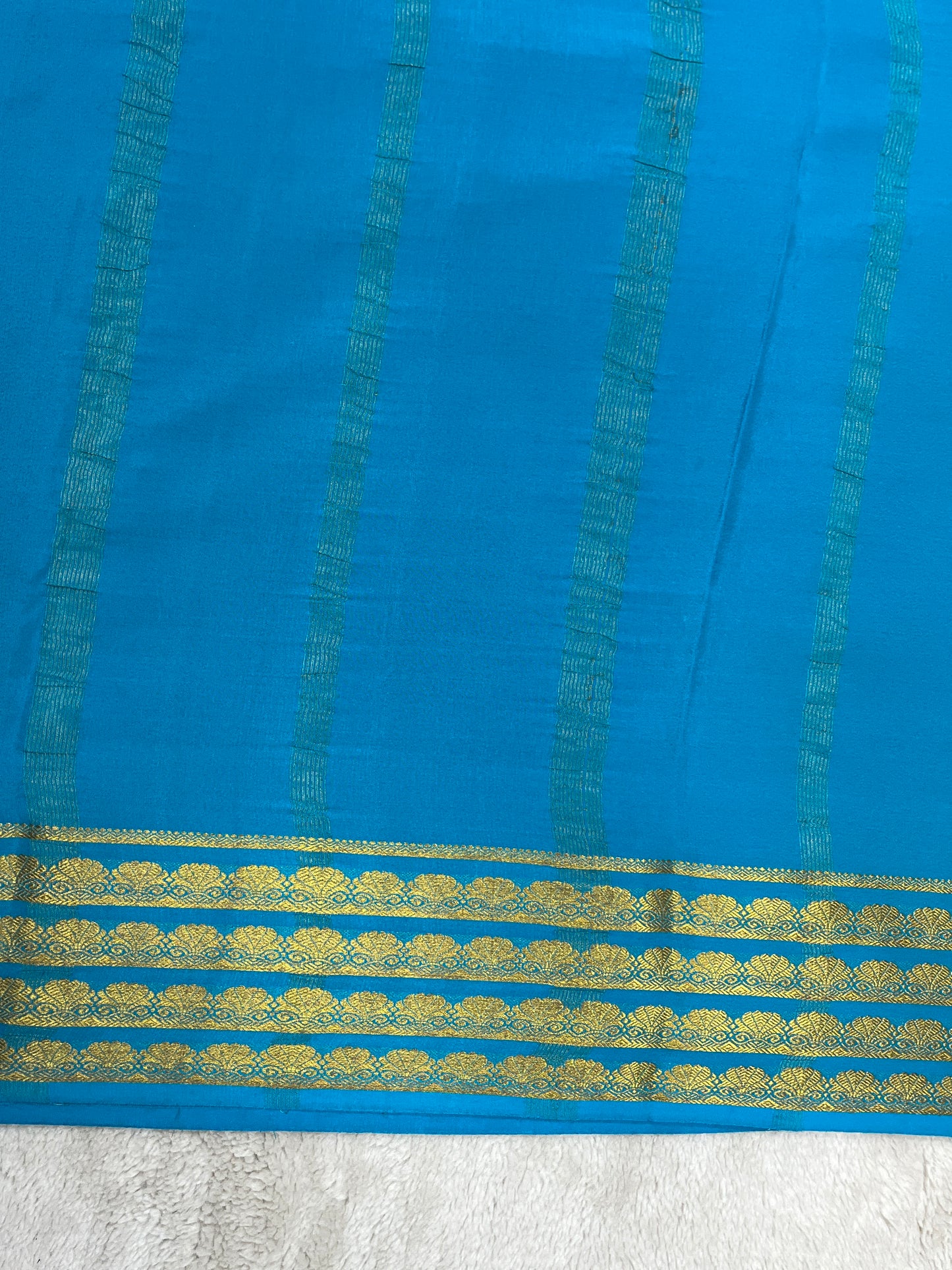 Pure crepe Mysore silk saree - 16271501