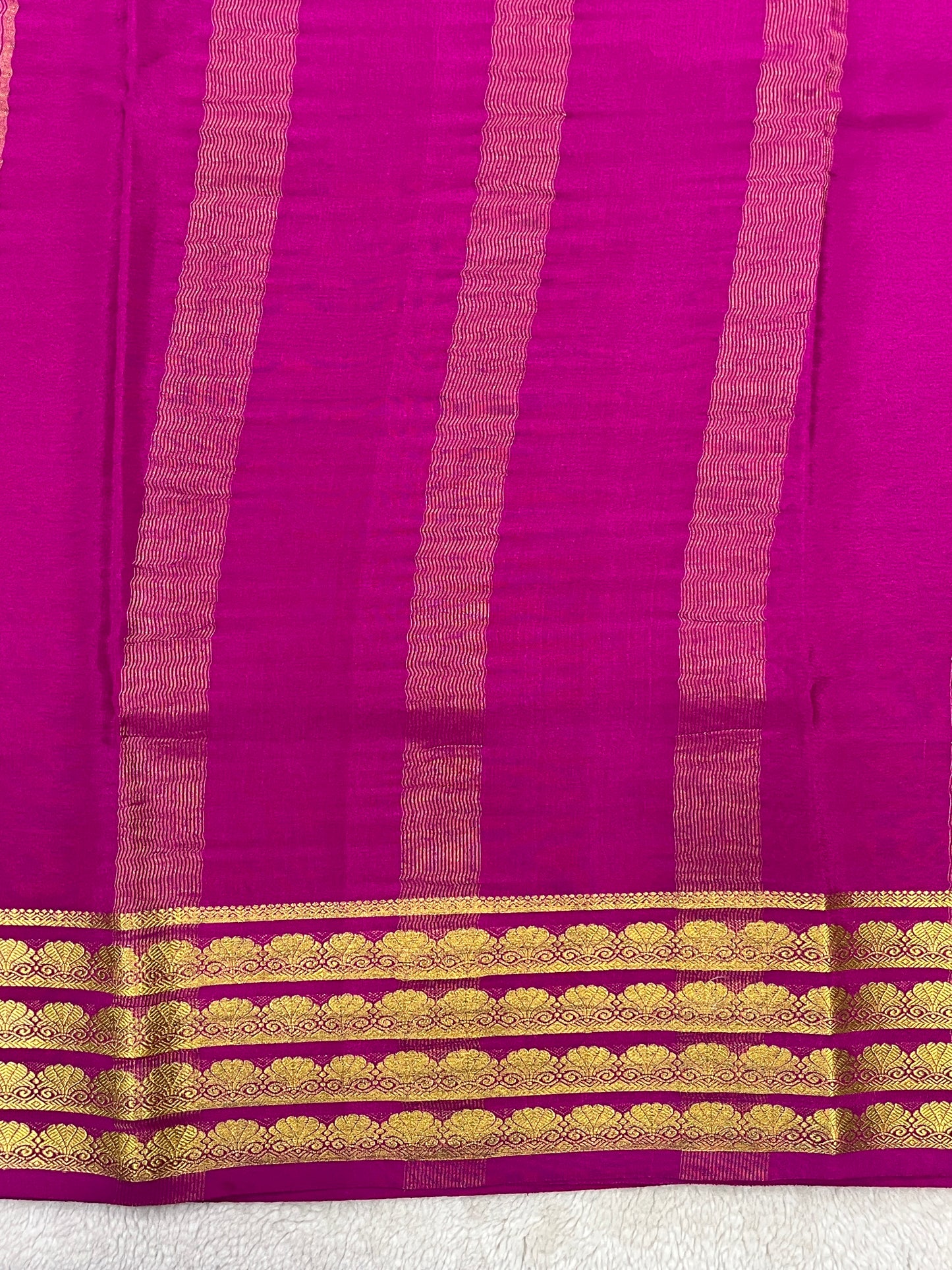 Pure crepe Mysore silk saree - 16271501