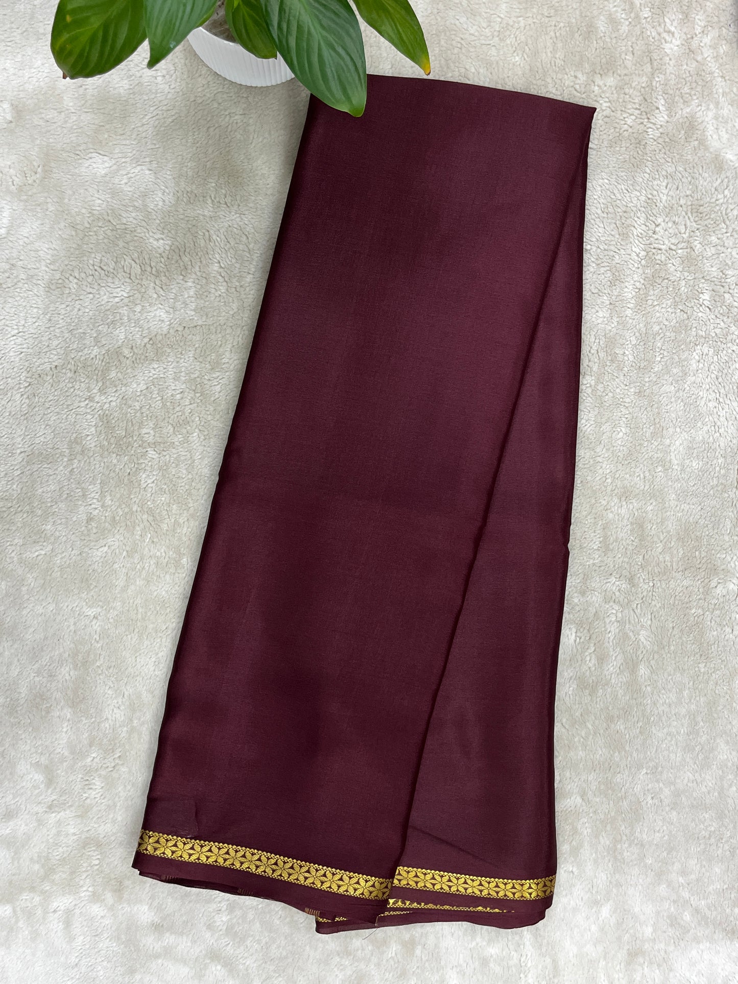Pure crepe Mysore silk saree -1146006