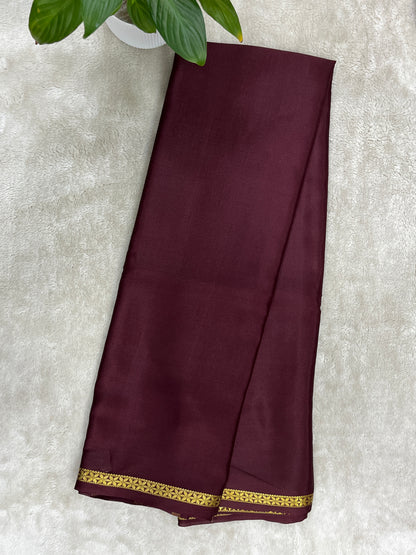 Pure crepe Mysore silk saree -1146006