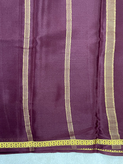 Pure crepe Mysore silk saree -1146006