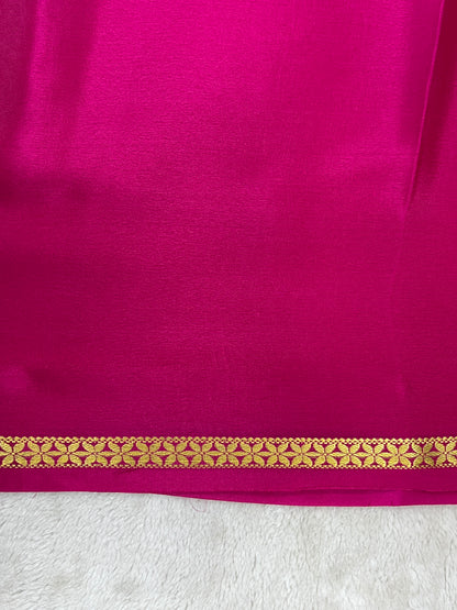 Pure crepe Mysore silk saree - 1146006