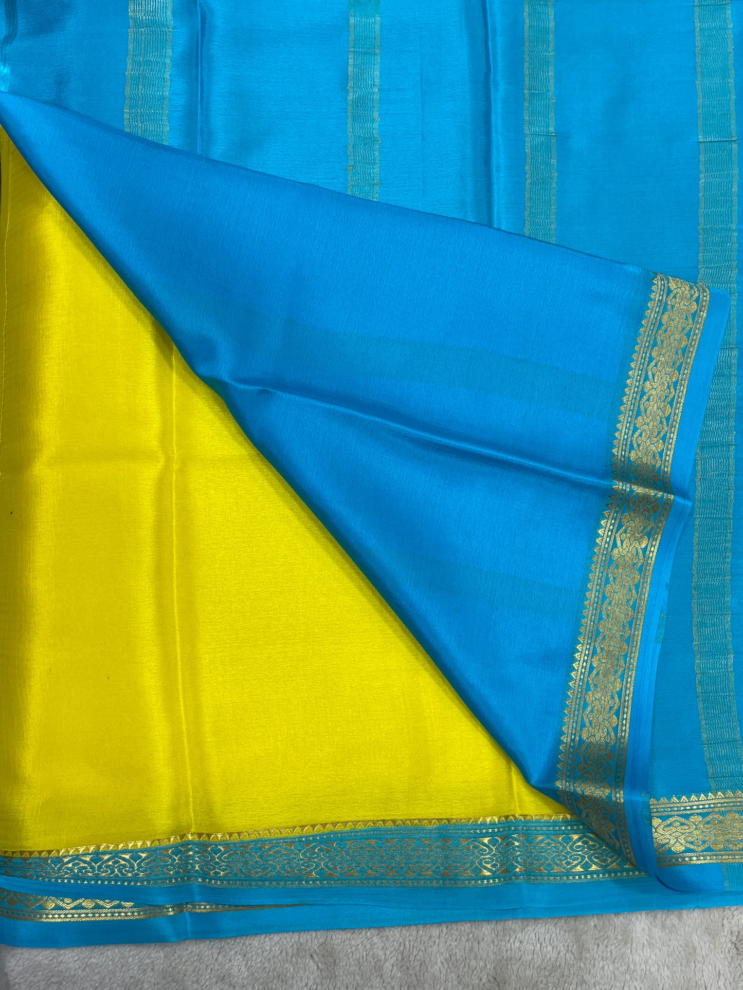 Pure crepe Mysore silk saree -1146006