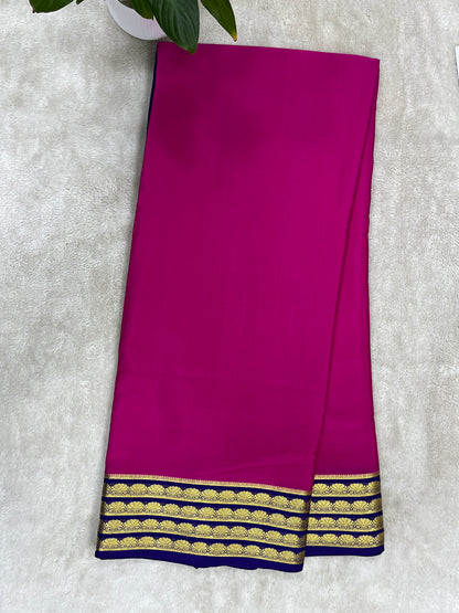 Pure Crepe Mysore silk saree - 16271501