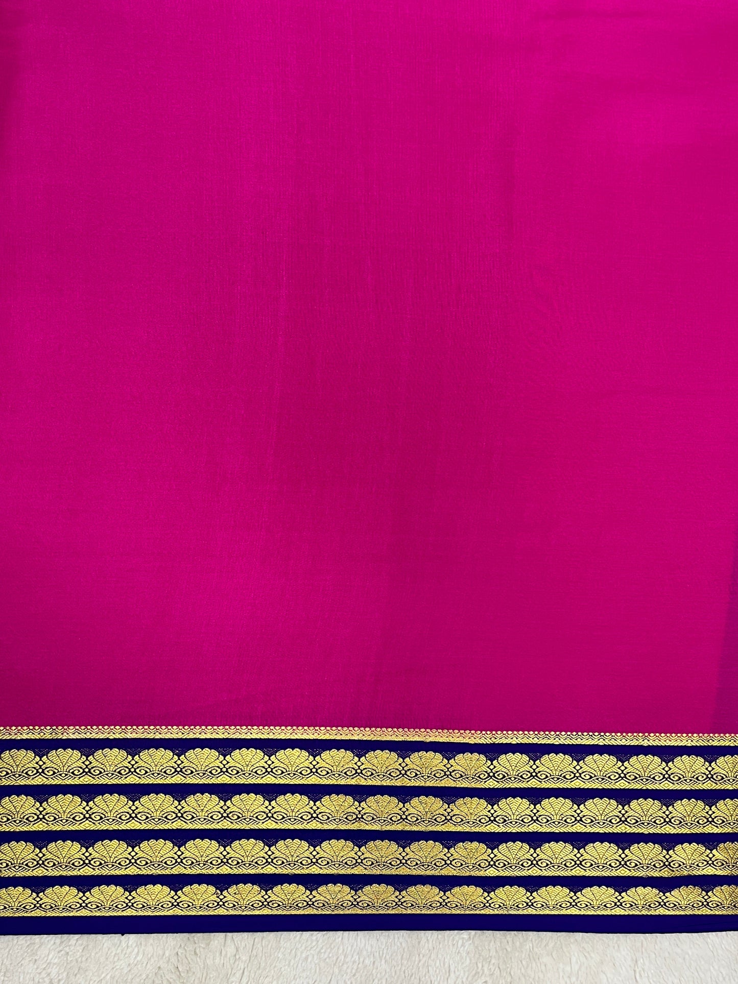 Pure Crepe Mysore silk saree - 16271501