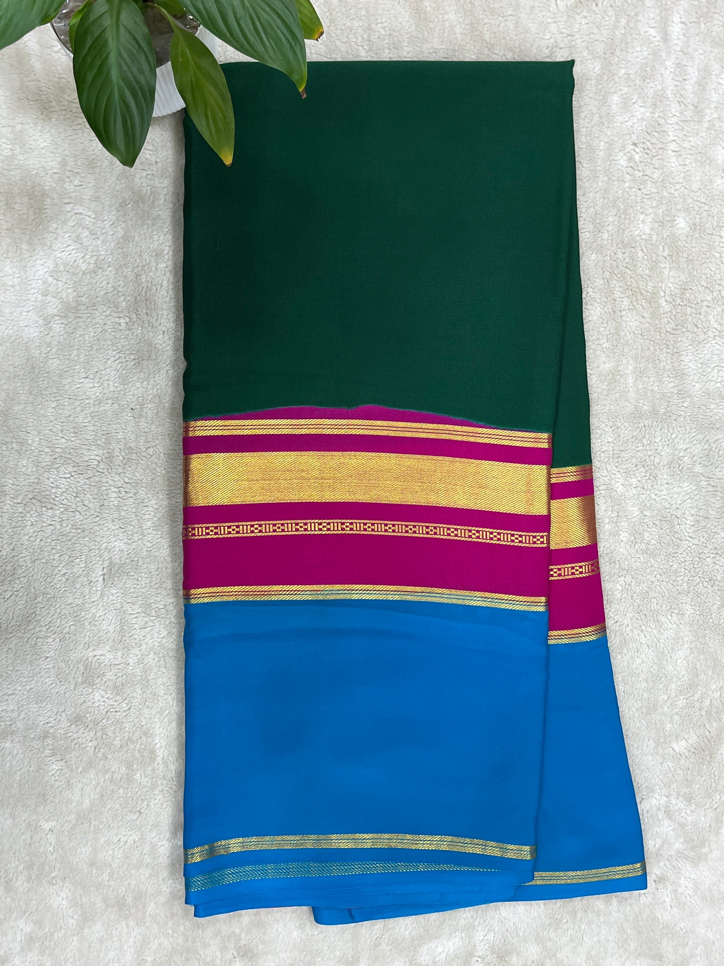 Pure crepe Mysore silk saree 16271506