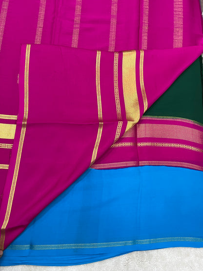 Pure crepe Mysore silk saree 16271506