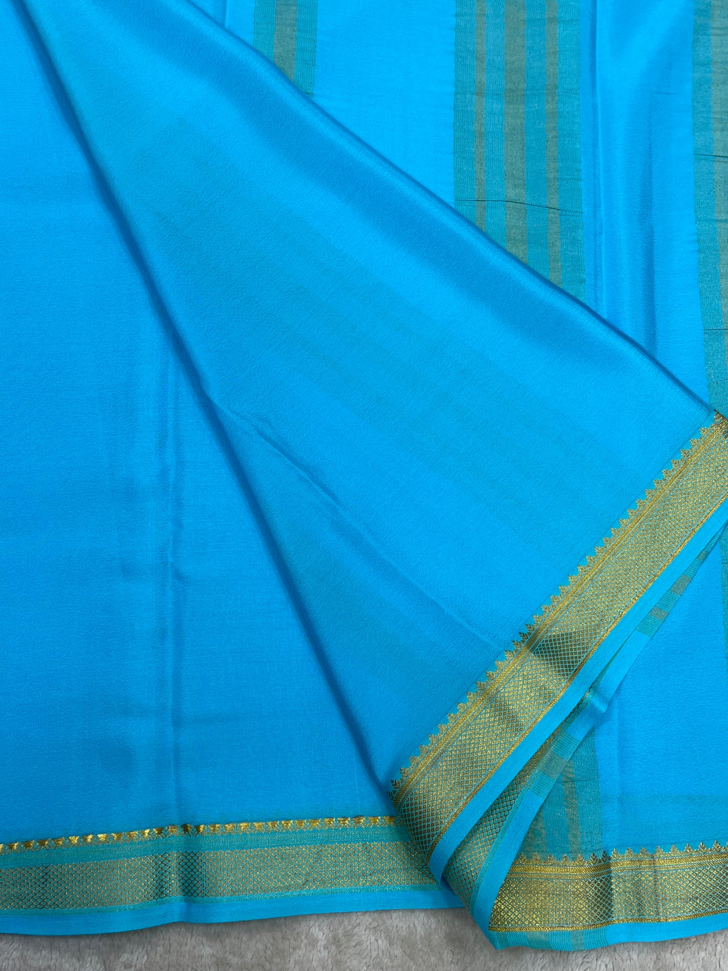 Pure crepe Mysore silk saree 16271502