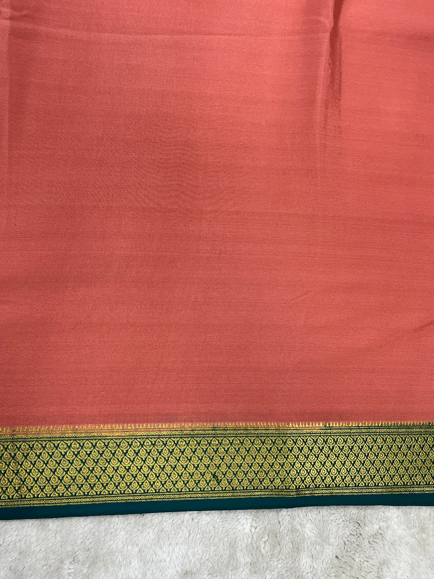 Pure crepe Mysore silk saree - 16271501