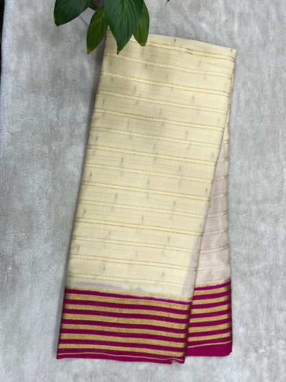 Pure crepe Mysore silk saree 16271504