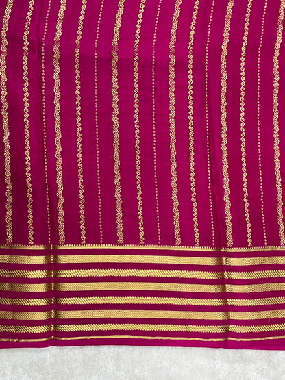 Pure crepe Mysore silk saree 16271504