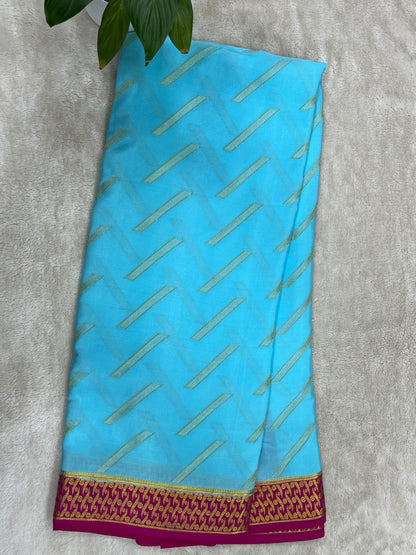 Pure crepe Mysore silk saree 16271504