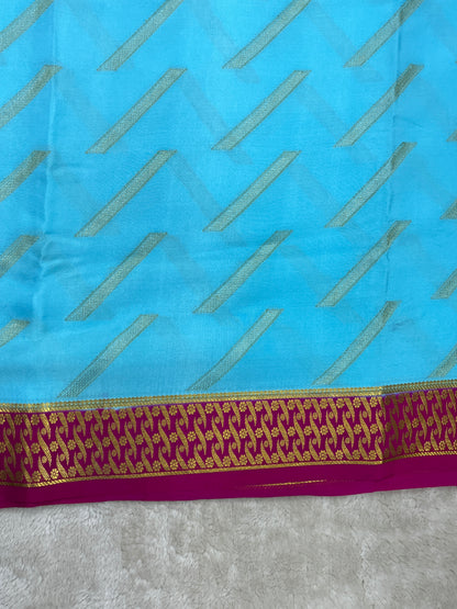Pure crepe Mysore silk saree 16271504