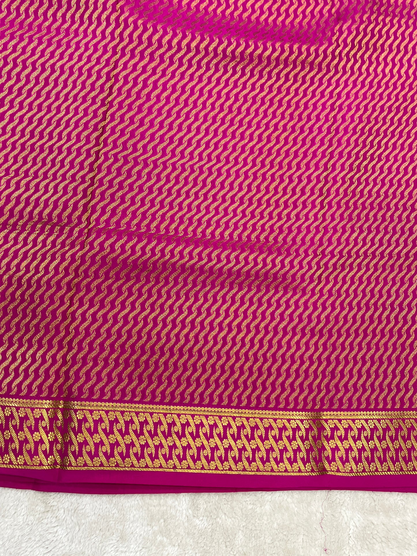 Pure crepe Mysore silk saree 16271504