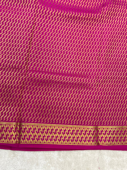 Pure crepe Mysore silk saree 16271504