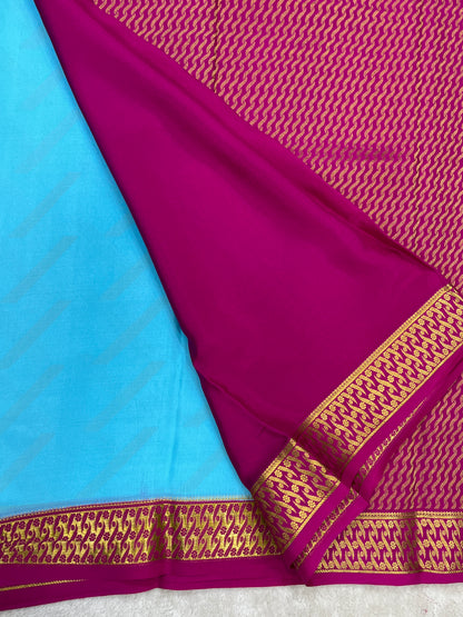 Pure crepe Mysore silk saree 16271504
