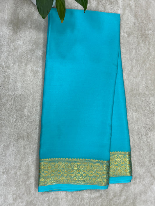 Pure crepe Mysore silk saree - 16261502