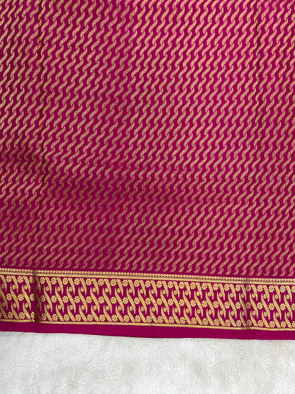 Pure crepe Mysore silk saree - 16271504