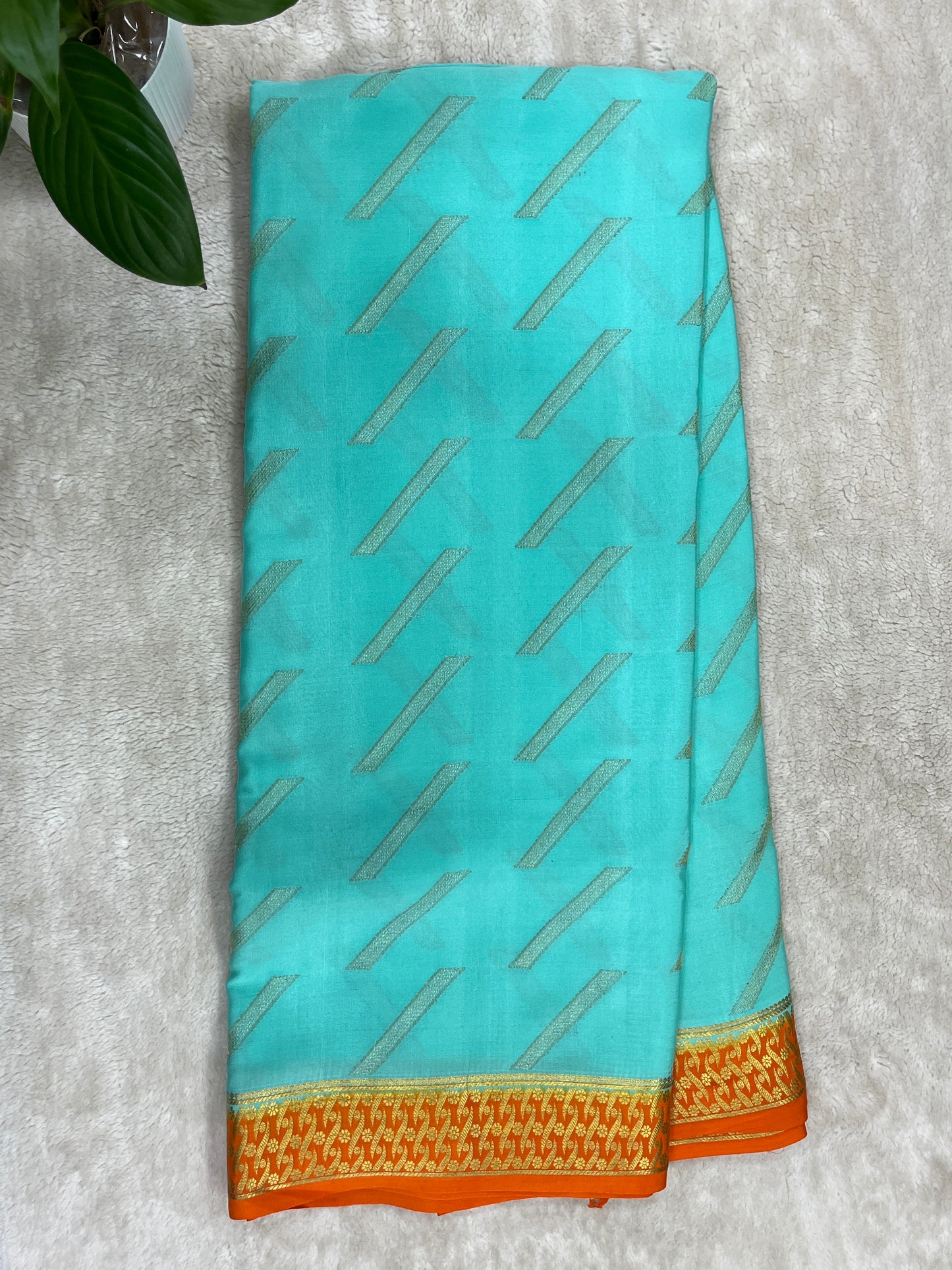 Pure crepe Mysore silk saree - 16271504