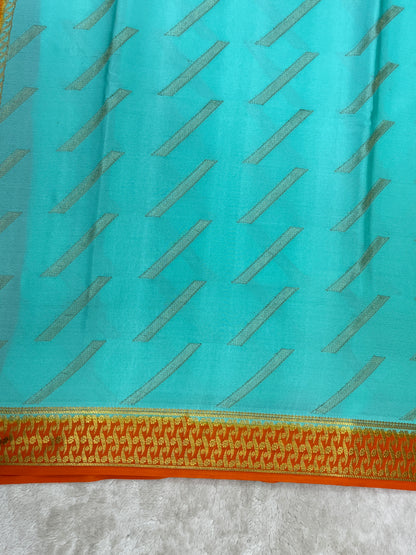 Pure crepe Mysore silk saree - 16271504
