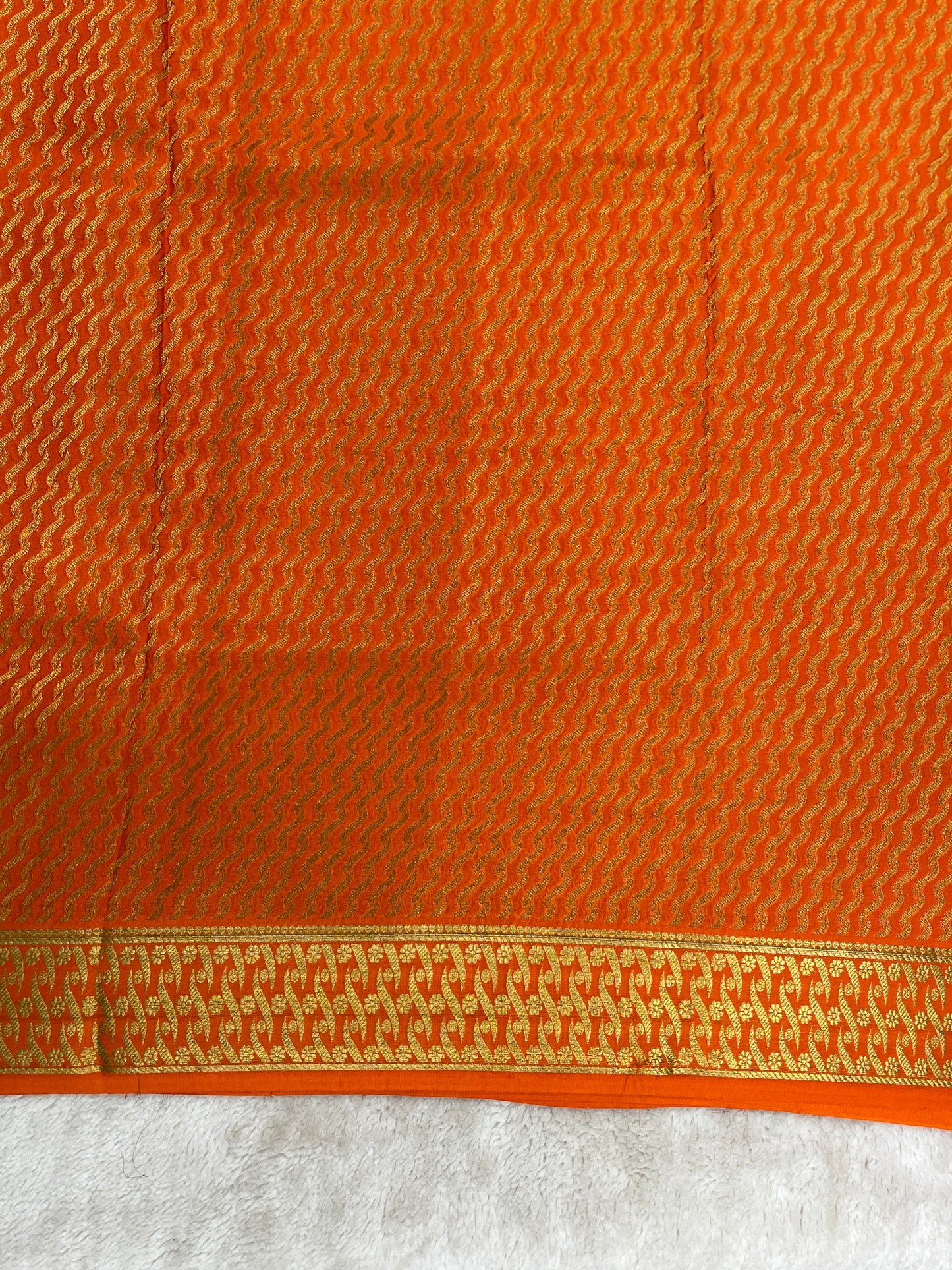 Pure crepe Mysore silk saree - 16271504