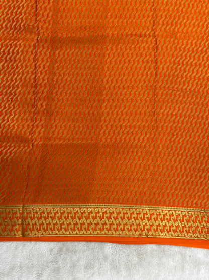 Pure crepe Mysore silk saree - 16271504