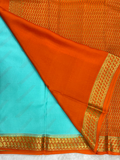 Pure crepe Mysore silk saree - 16271504