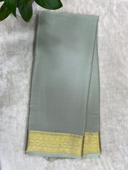 Pure crepe Mysore silk saree - 16271502