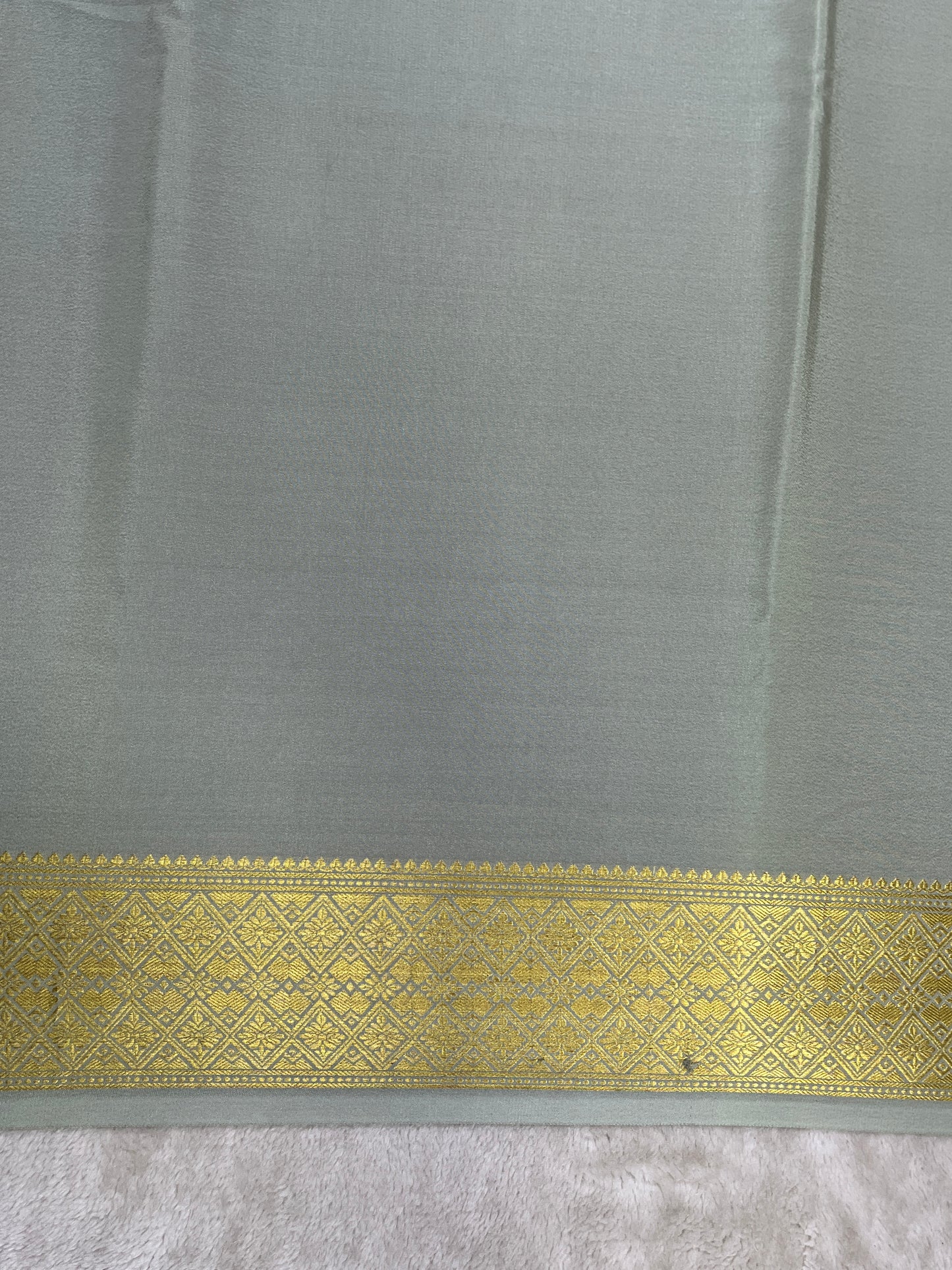 Pure crepe Mysore silk saree - 16271502