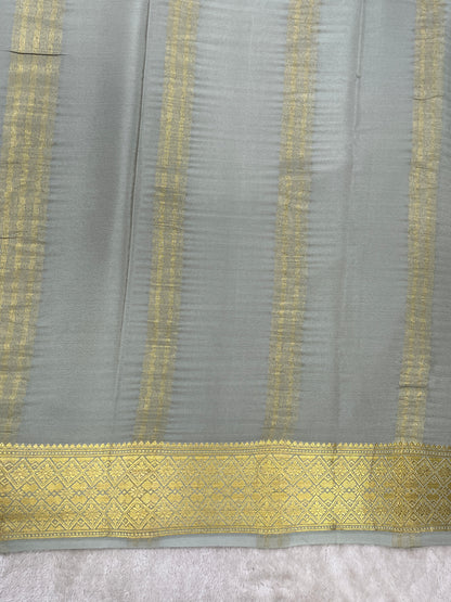 Pure crepe Mysore silk saree - 16271502