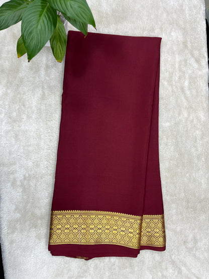Pure Crepe Mysore silk saree - 16271502