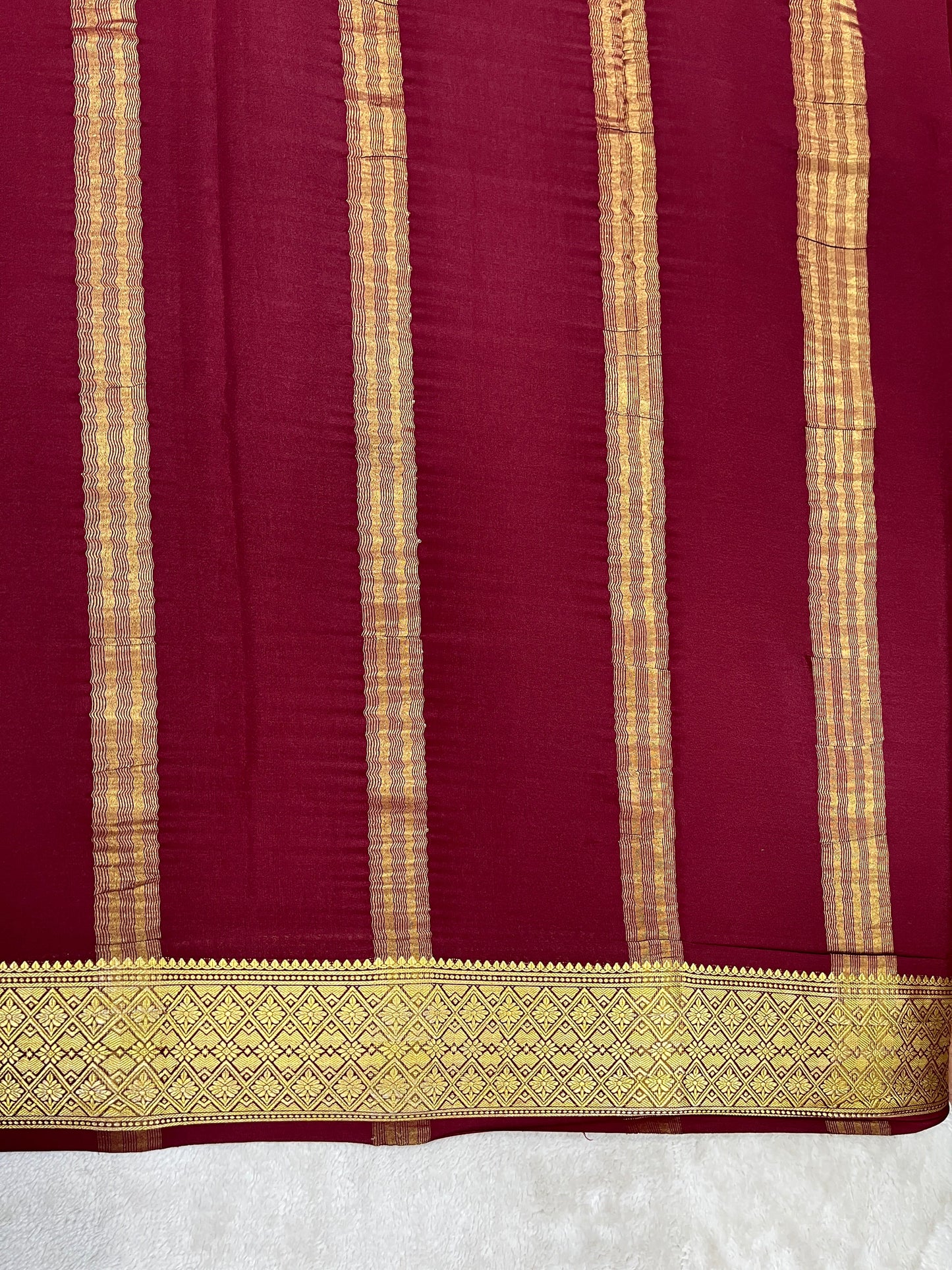 Pure Crepe Mysore silk saree - 16271502