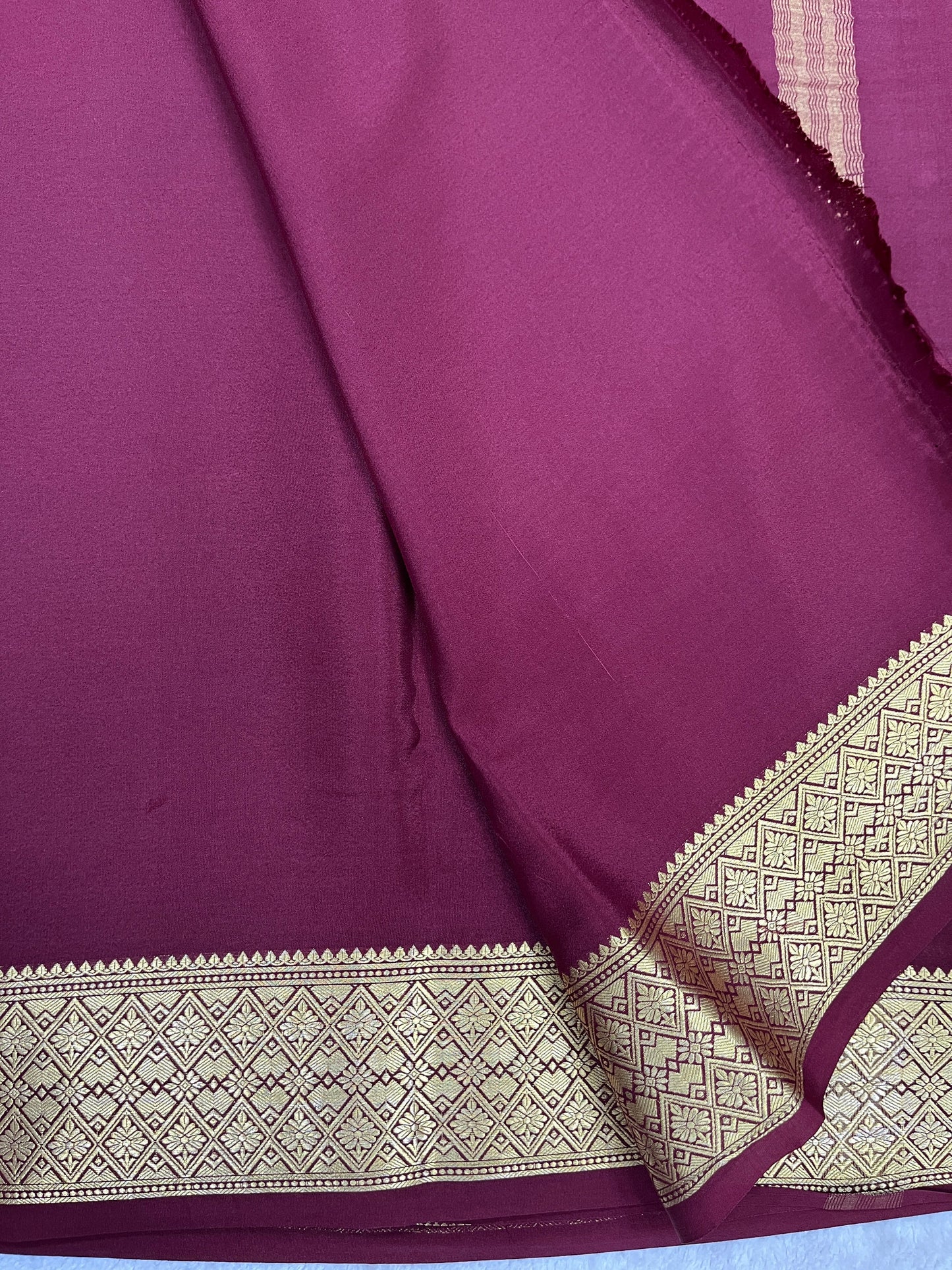 Pure Crepe Mysore silk saree - 16271502