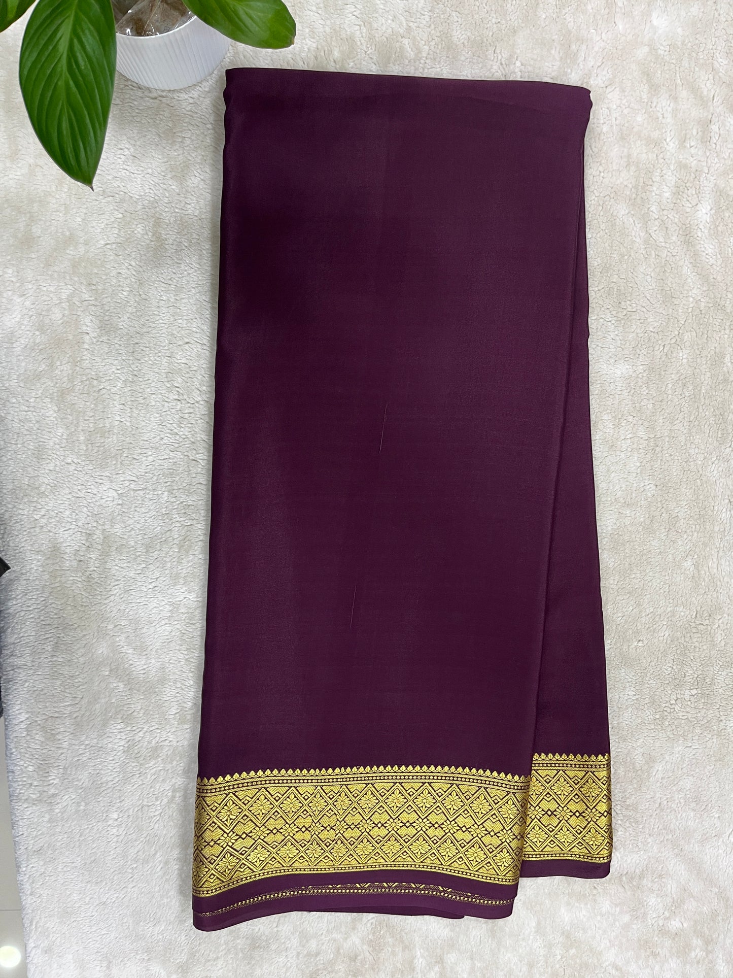 Pure Crepe Mysore silk saree - 16271502