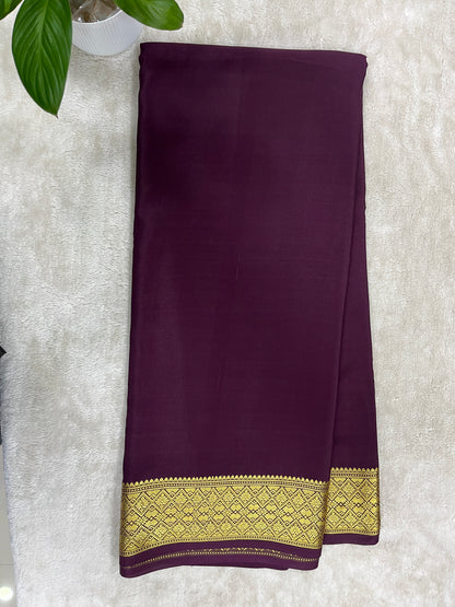 Pure Crepe Mysore silk saree - 16271502