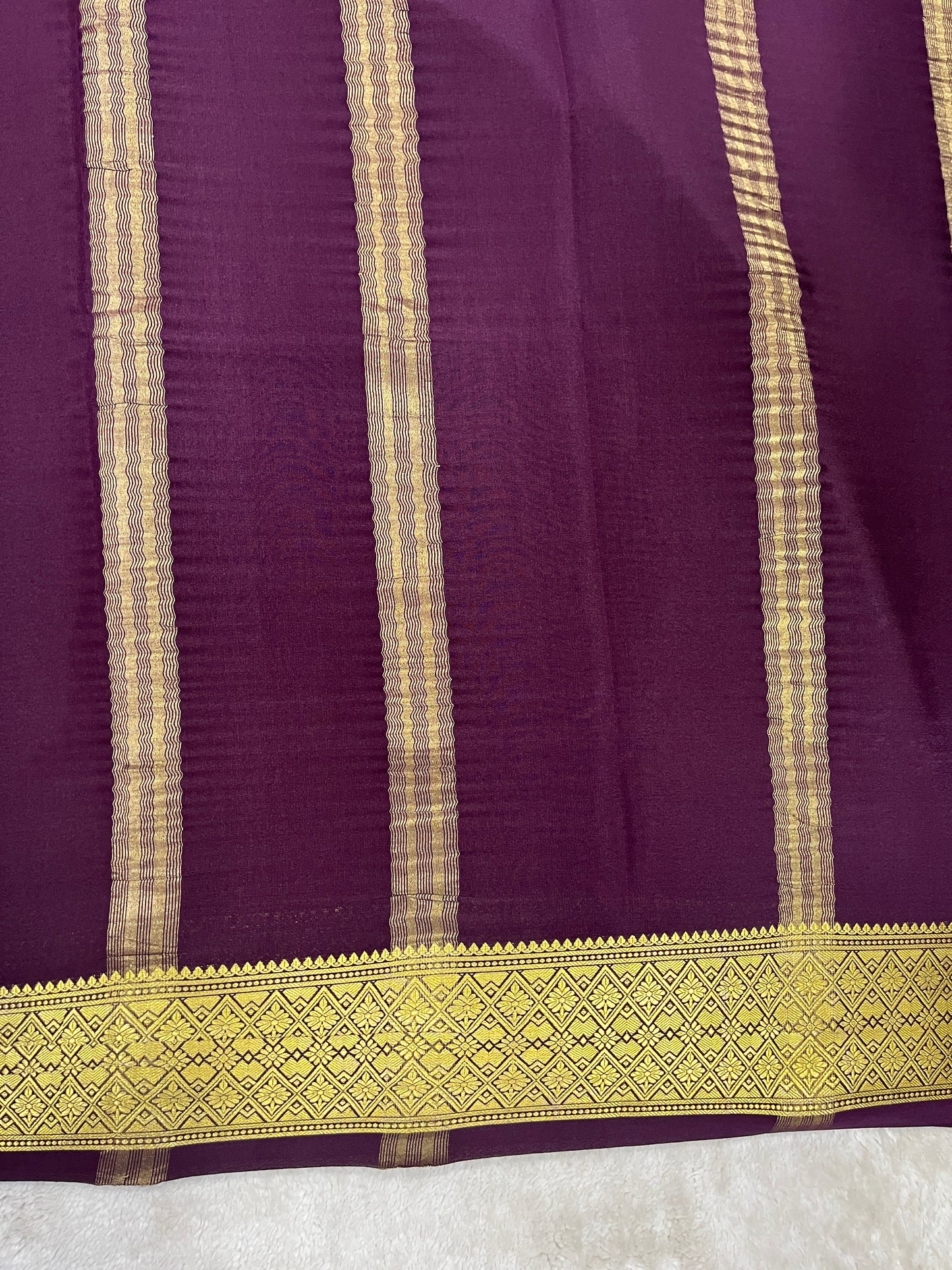 Pure Crepe Mysore silk saree - 16271502