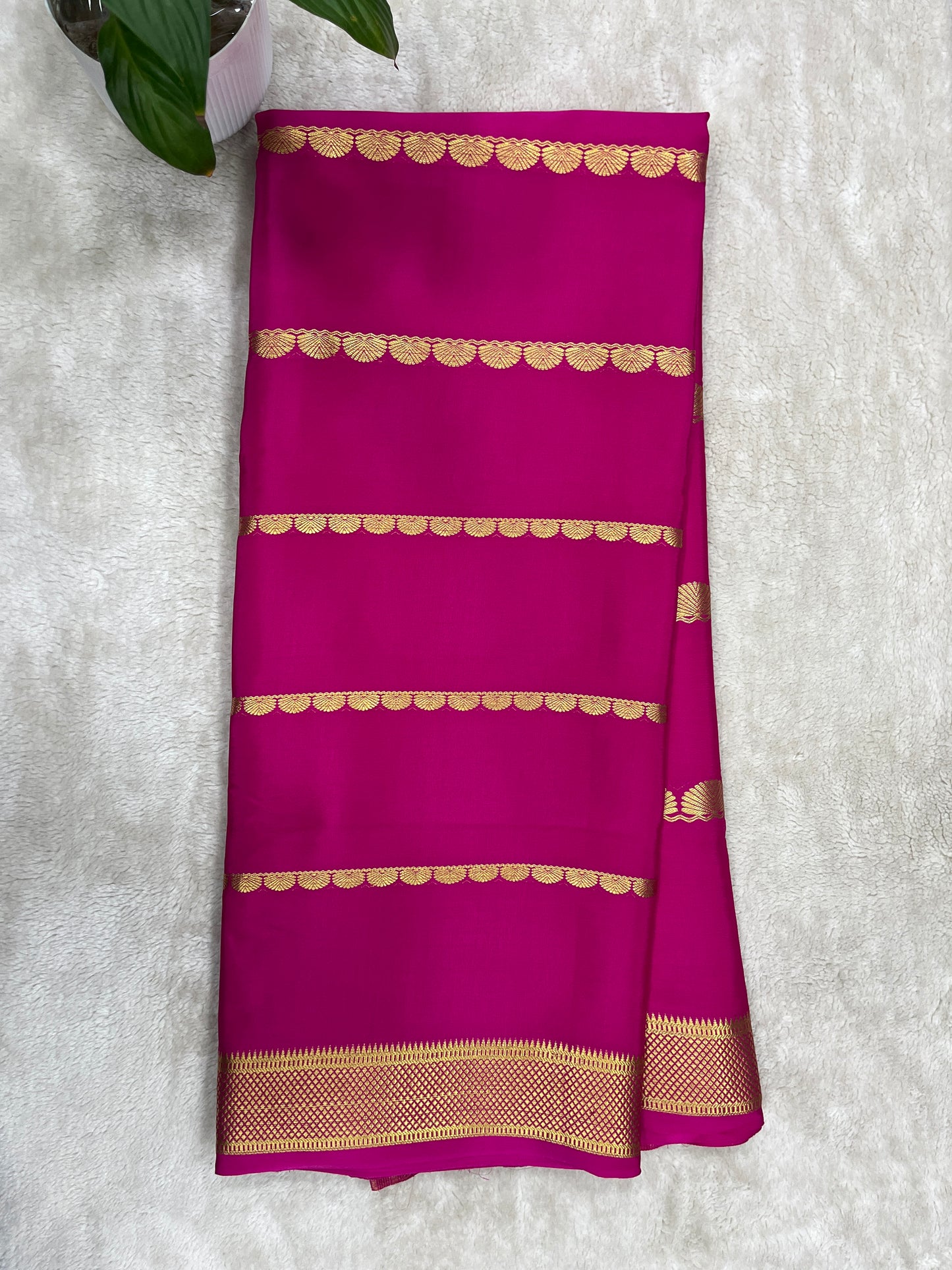 Pure Crepe Mysore silk saree - 16271504