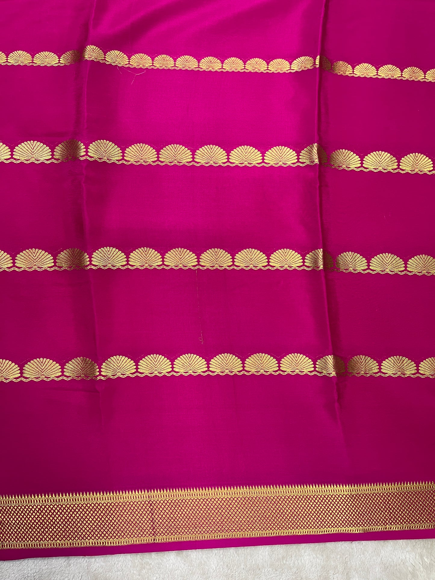 Pure Crepe Mysore silk saree - 16271504
