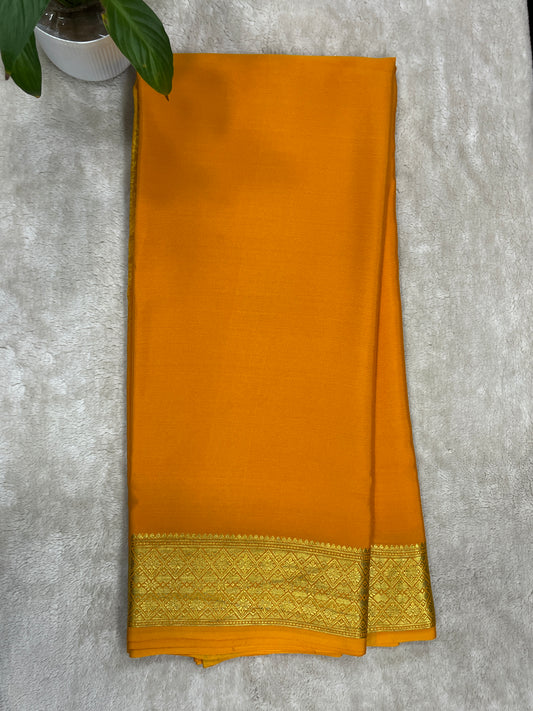 Pure Crepe Mysore silk saree - 16271502
