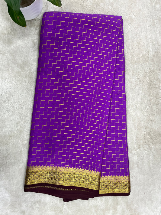 pure crepe mysore silk - check cont - 16271507