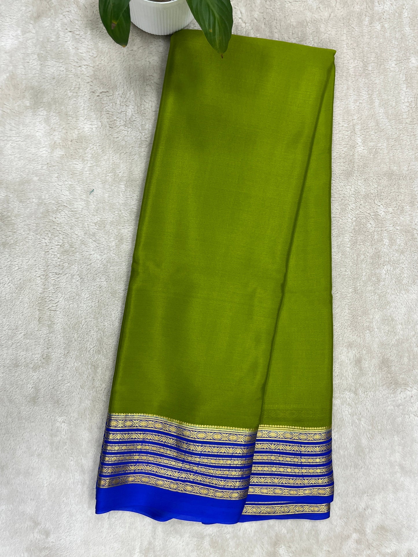pure crepe mysore silk - piping - 1146006