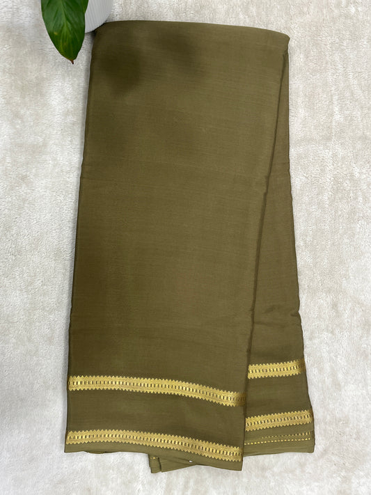 pure crepe mysore silk - plain self - 16271502