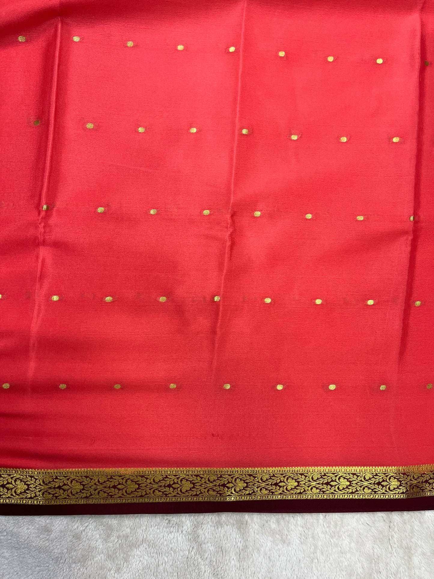 pure crepe mysore silk saree - butta -1610022