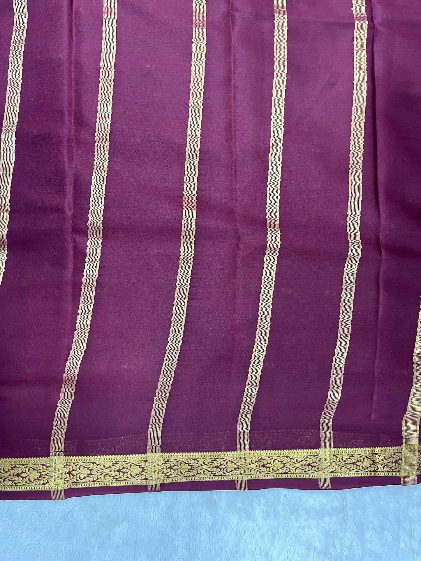 pure crepe mysore silk saree - butta -1610022