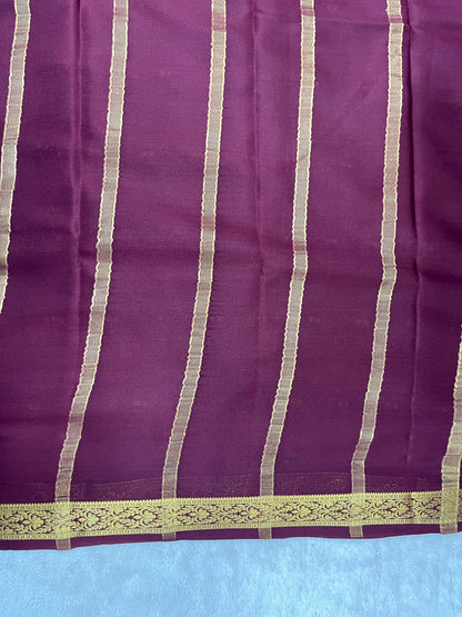pure crepe mysore silk saree - butta -1610022