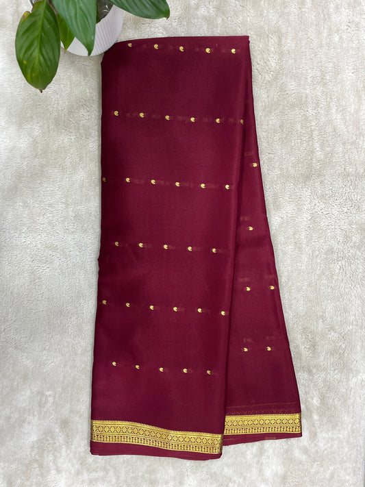 pure crepe mysore silk- butta - 1310361