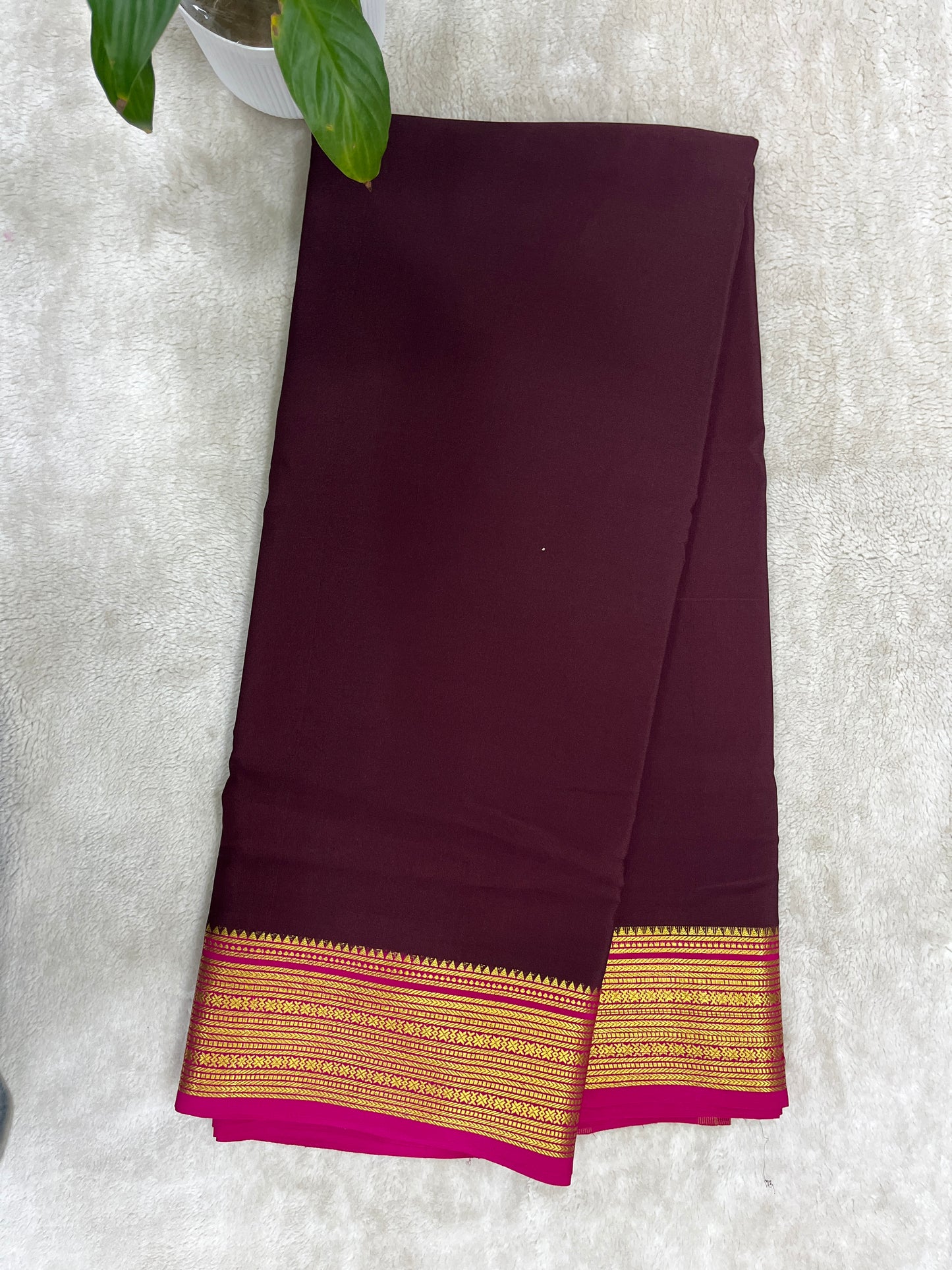 pure crepe mysore silk - Rudrakash - 1146004